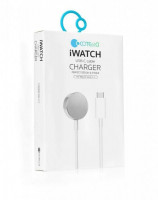 Беспроводное зарядное устройство Type-C для Apple Watch COTEetCI магнитное 1м белое