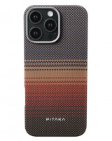 Накладка для i-Phone 16 Pro 6.3&quot; Pitaka Tactile Woven Case&amp;Grip 3 (Sunset)