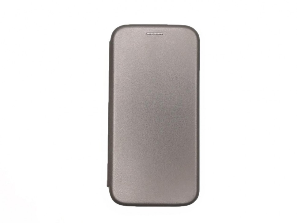 Чехол-книжка Xiaomi redmi Note 9 Fashion Case кожаная боковая серебристая