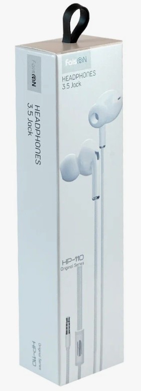 Наушники с микрофоном Faison HP-110 1.1м белые