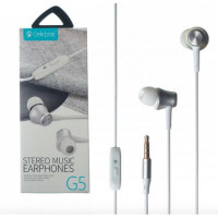 Наушники с микрофоном Celebrat G5 1.2м белые