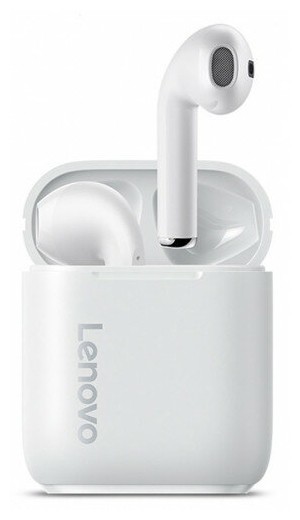 Беспроводные наушники TWS Lenovo LP2 IPX5/BT5.0/4ч белые