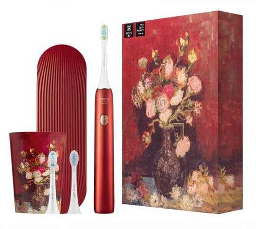 Зубная щетка электрическая Xiaomi Soocas X3U Van Gogh Museum Design красная