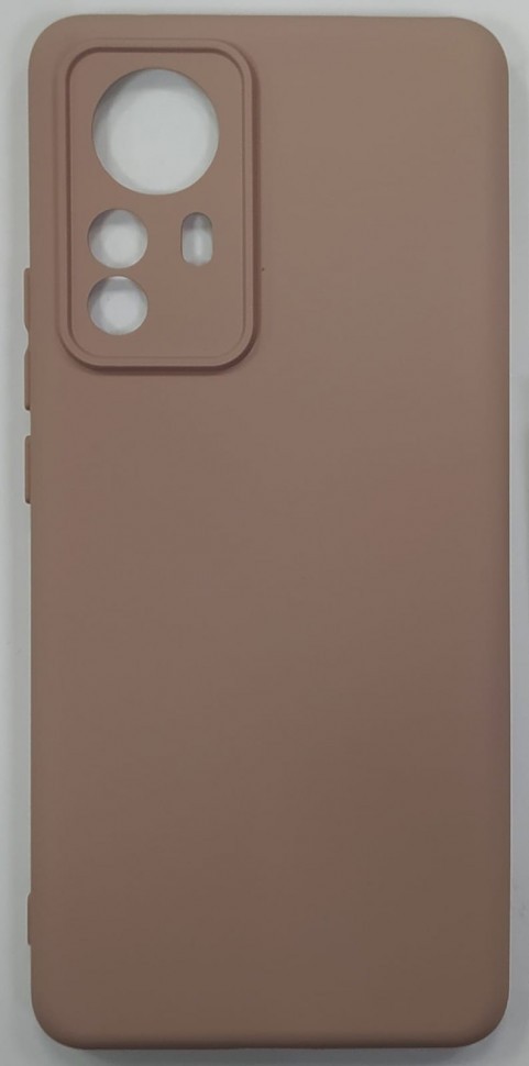 Накладка для Xiaomi Redmi 12X Pro силикон матовый пудро