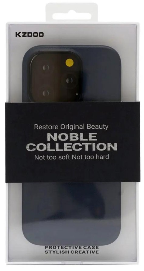 Накладка для i-Phone 15 Pro K-Doo Noble кожаная синяя