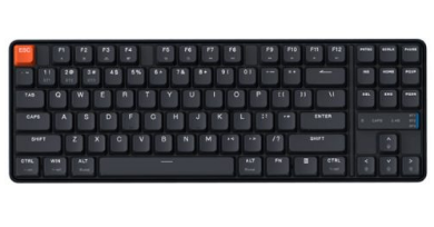 Механическая беспроводная клавиатура Xiaomi TKL Linear Axis (JXJP02MW) с русскими буквами черная