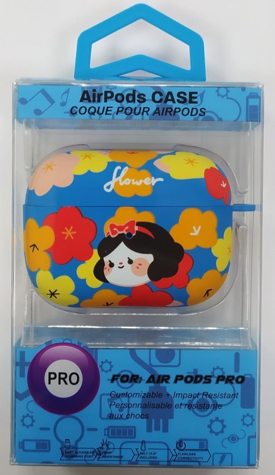 Силиконовый светящийся в темноте чехол для AirPods Pro Luxo Kaws рисунок №24