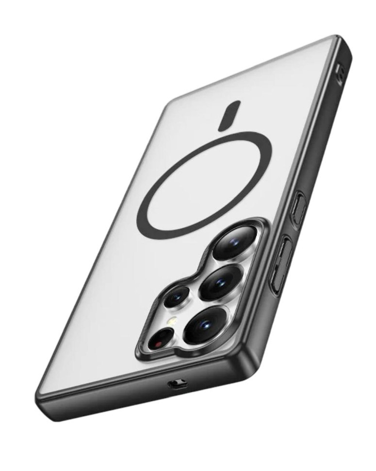 Накладка для Samsung Galaxy S25 Ultra Keephone SkinGrip MagSnap прозрачный черный